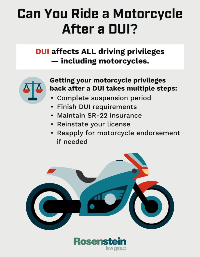 Can You Ride a Motorcycle After a DUI?